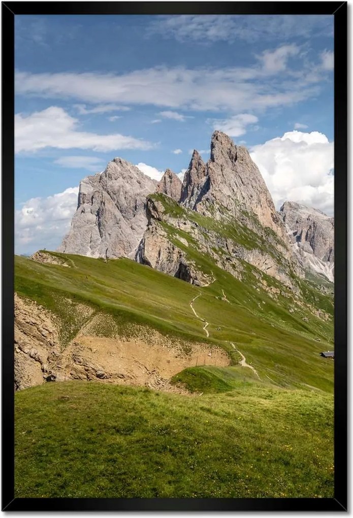 Poszterek keretben 40x60 Bárány a hegyekben Hegyek Kilátás