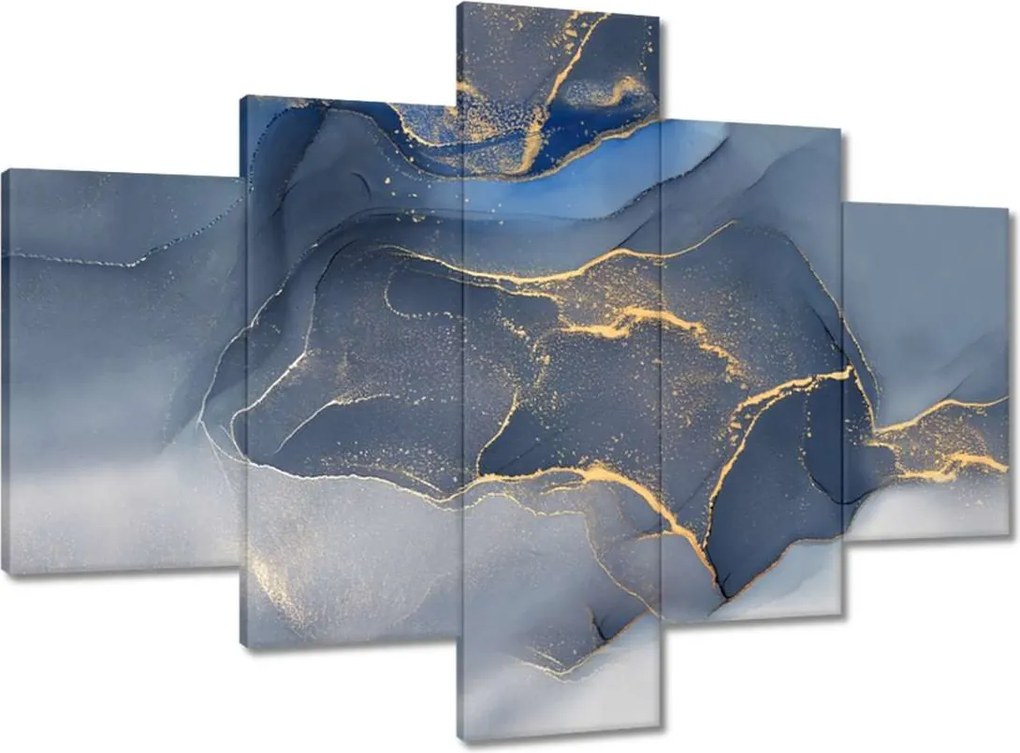 Vászonkép 100x70 Kék márvány