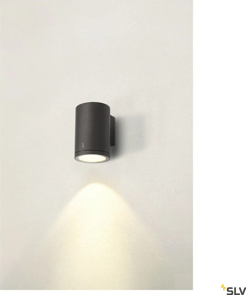 SLV 1003440 ENOLA ROUND Modern Kültéri Fali Lámpa Antracit, Átlátszó LED IP65