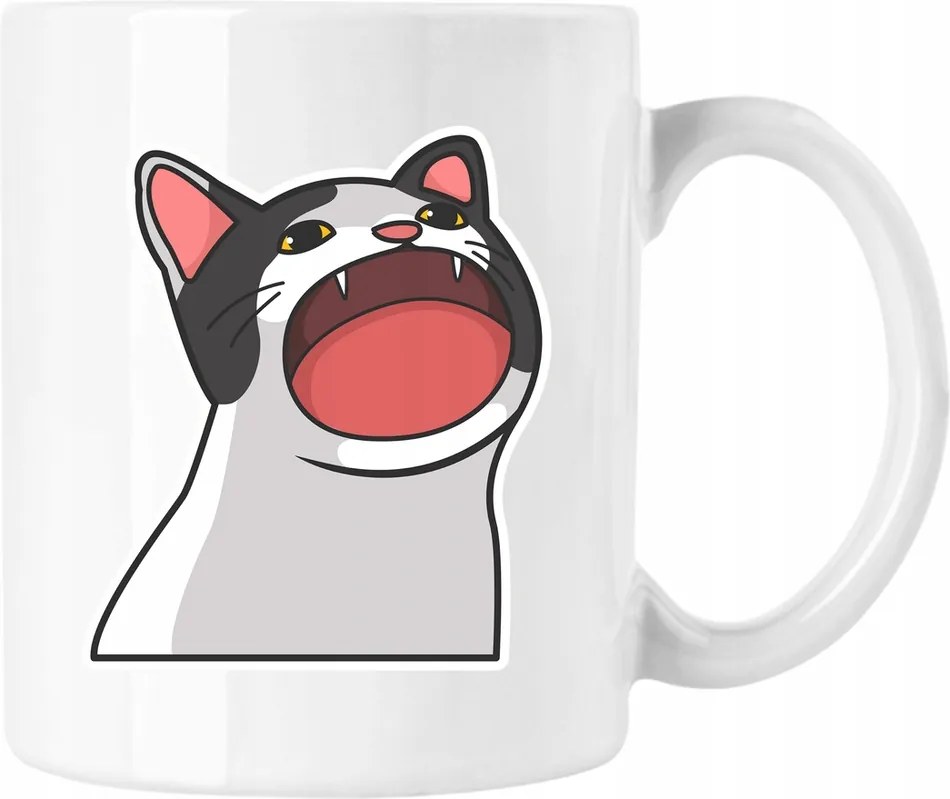 Bögre Cica Vicces Mém 14 Fehér 330ml