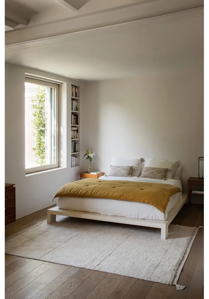 Krémszínű mosható kézi szövésű pamut szőnyeg 170x240 cm Bloom Natural – Lorena Canals