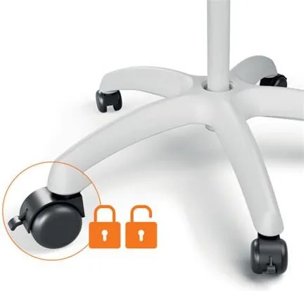 Flipchart tábla, mobil, mágneses felület, 70x100 cm, EcoLabel, NOBO Premium Plus, fehér (VN5702)