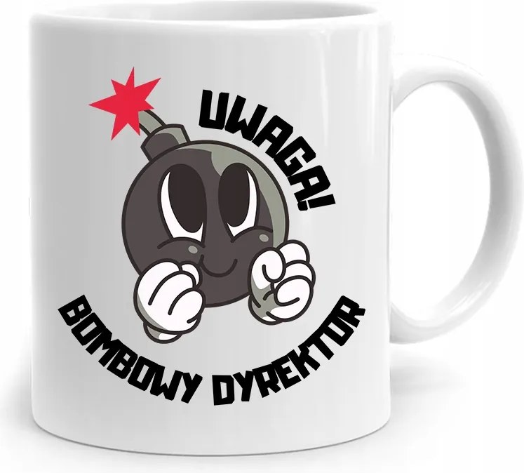 Igazgatónak Bögre Figyelem Bomba Igazgató Ajándék fényképes nyomtatással