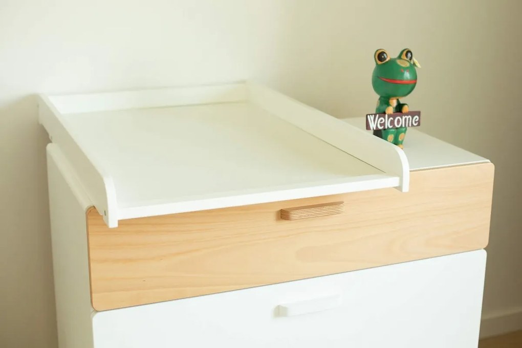 Gyerek komód fehér /bükk HOPPA