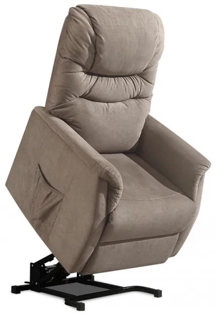 Fotoliu Pentru Tv Și Relaxare Cu Control Electric Textil Capucino Tv-1171