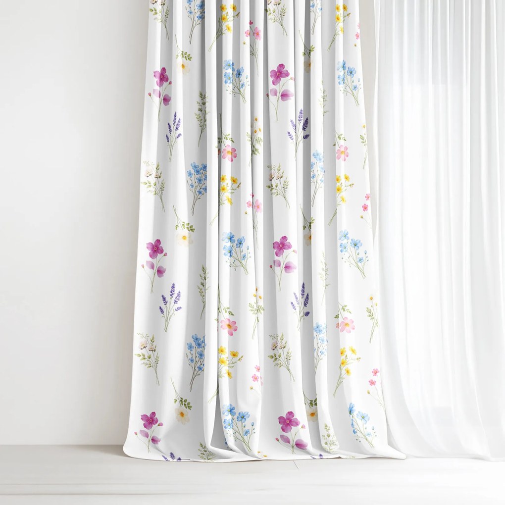 Goldea dekor függöny - virágoskert 180x150 cm