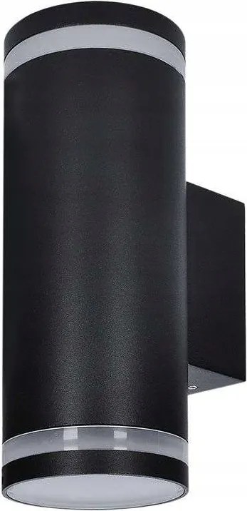 Solight Potenza Led kültéri fali lámpa, 2x GU10, fekete