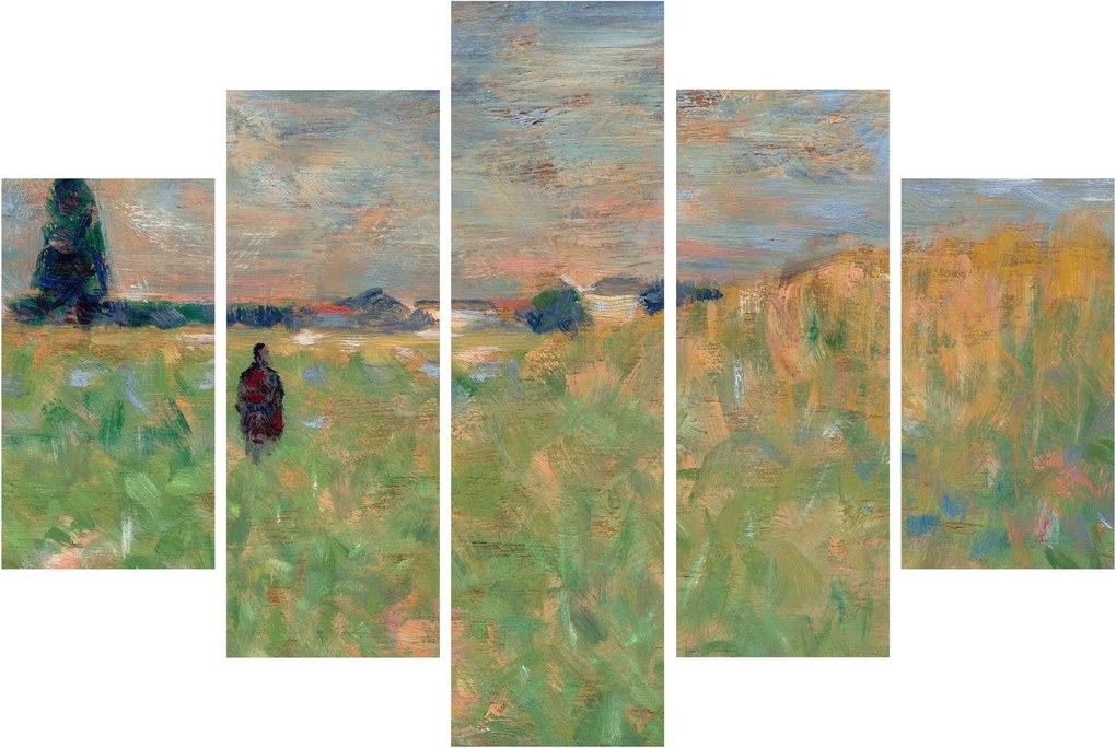 Kép - Georges Seurat, A Summer Landscape, reprodukciók (150x105 cm)