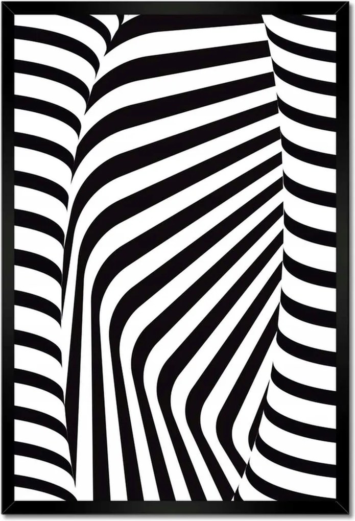 Poszterek keretben 40x60 Absztrakt fekete-fehér