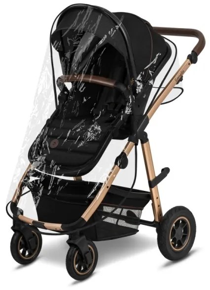 Lionelo - 3 az 1-ben kombinált babakocsi AMBER Black Onyx