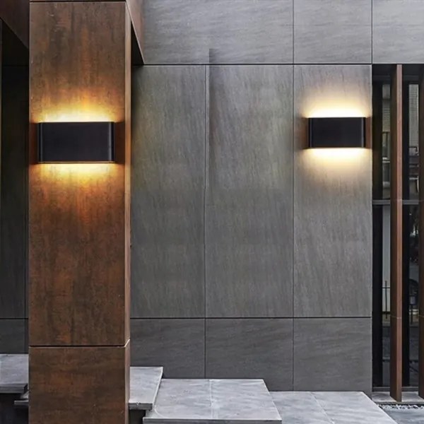 LED Kültéri fali lámpa FLOW 2xLED/3W/230V IP54 4000K antracit