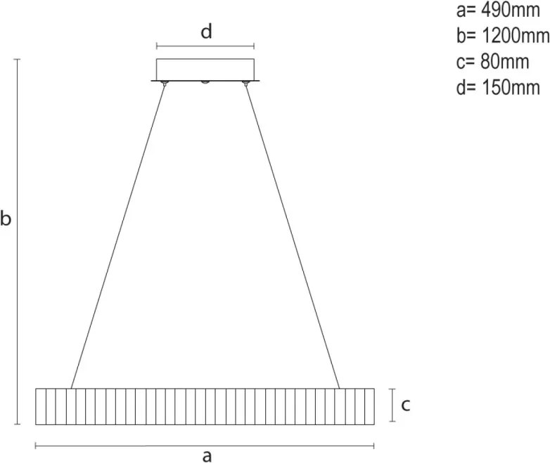 NEDES TA2304-B Modern Led Függesztett Lámpa IP20