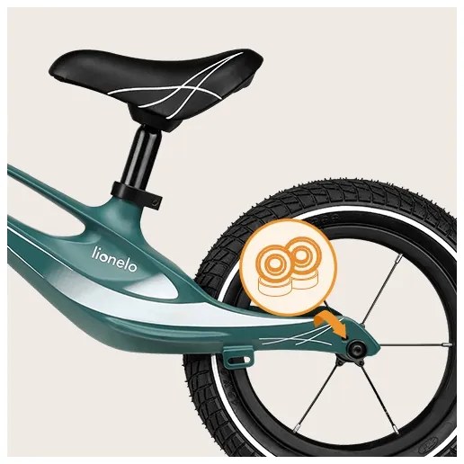 Lionelo - Tolós bicikli BART AIR zöld