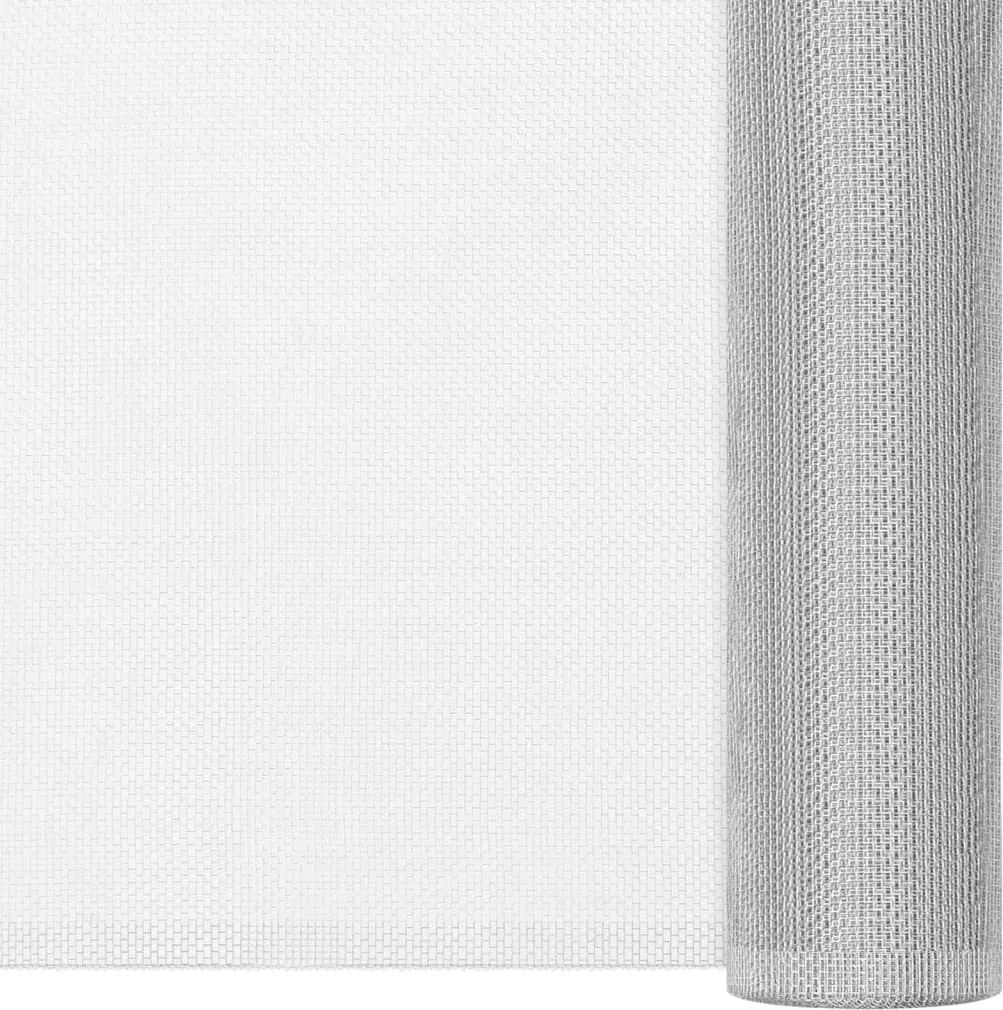 vidaXL ezüstszínű alumíniumháló 112 x 500 cm