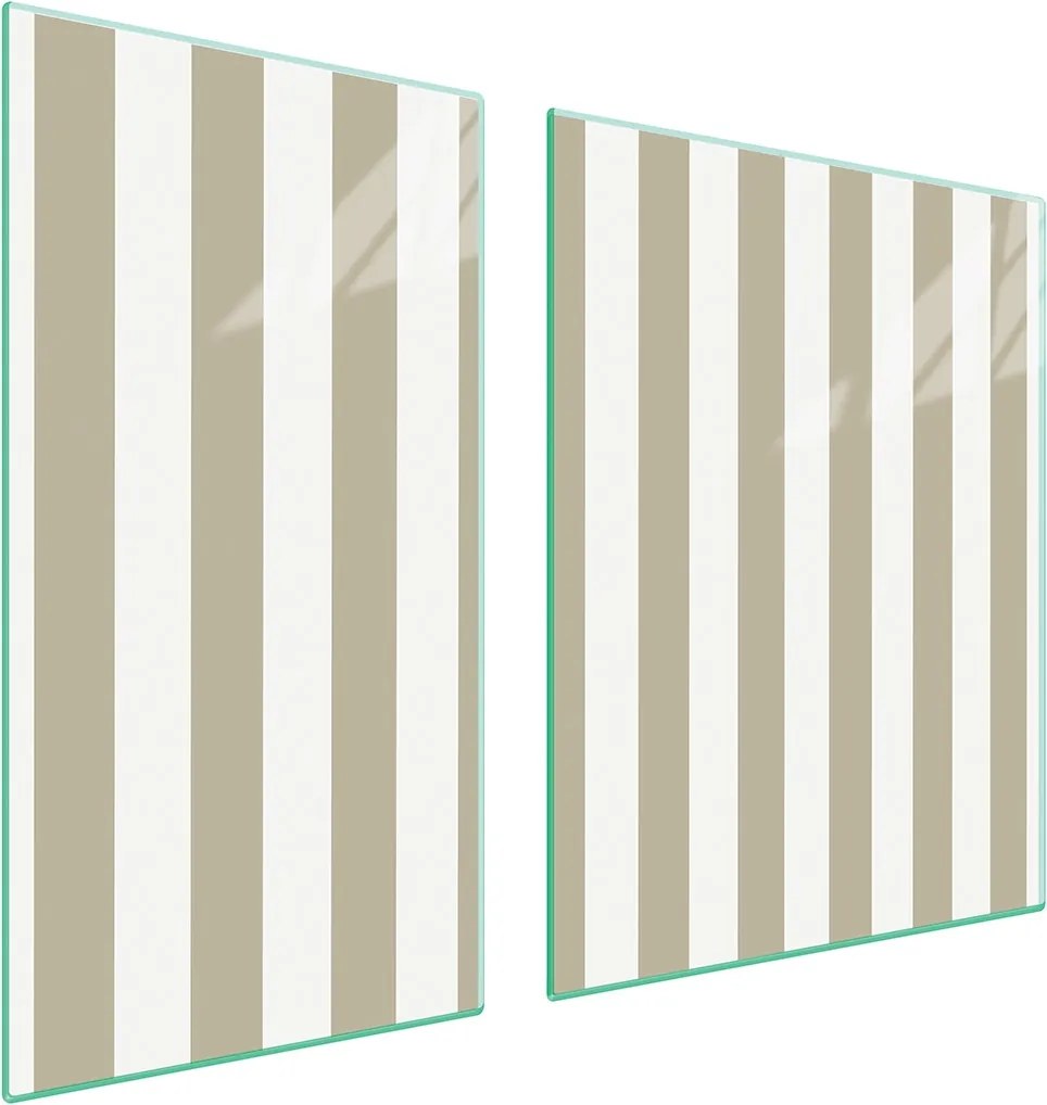 Üveg Tűzhelyvédő Főzőlap 90x52 Csíkos Edzett Üveg