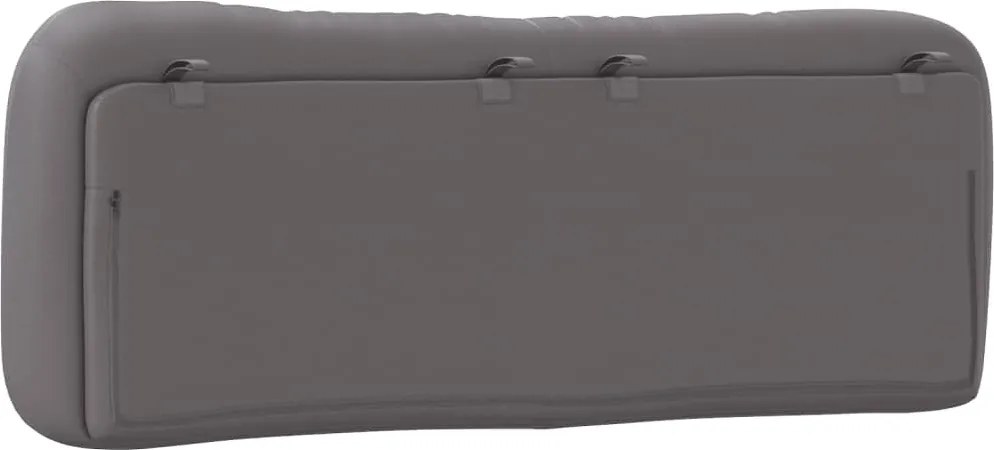 szürke műbőr fejtámla párna Hvar 140 cm