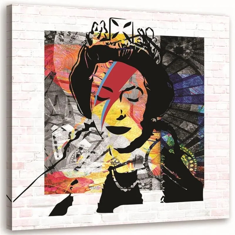 Gario Vászonkép Banksy Anglia királynoje Méret: 40 x 40 cm