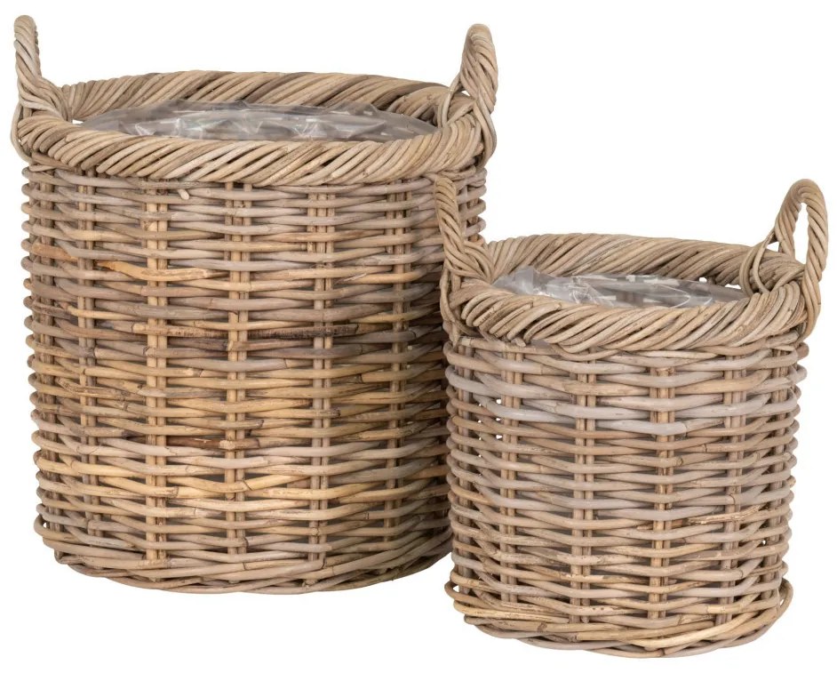 Gili Kosarak kubu rattan, natúr 2 db