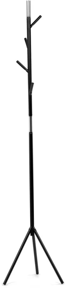 Modern Állófogas, magasság 179 cm, fém szerkezet, matt fekete lakk, teherbírás 6 kg