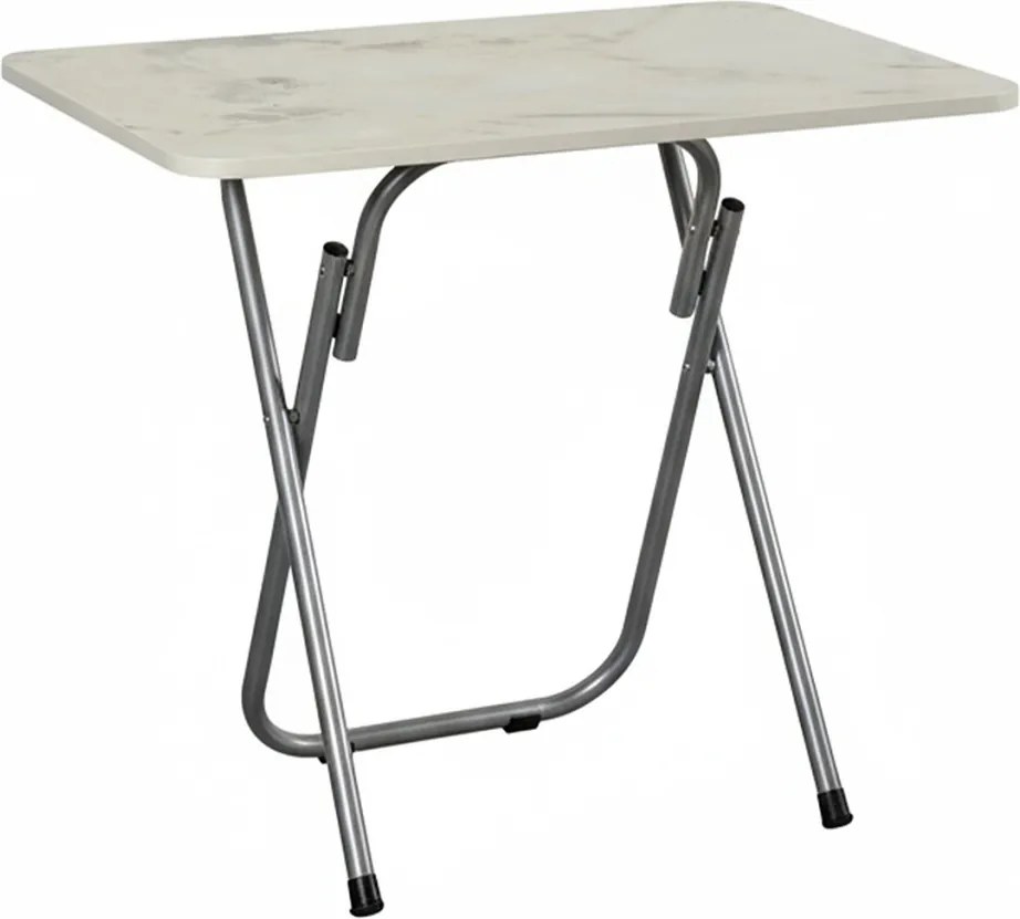 Étkezőasztal, fehér márvány, 90 cm – RMS2Y01