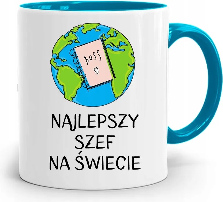 Kék Bögre A Világ Legjobb Ajándéka fényképes nyomtatással