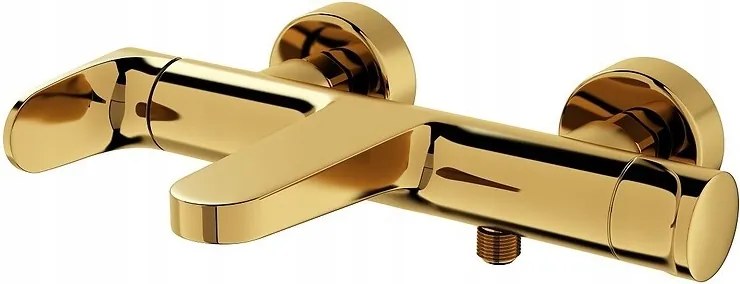 Inverto fali kádcsaptelep, egykaros, arany fogantyú (S951-284) /sm/