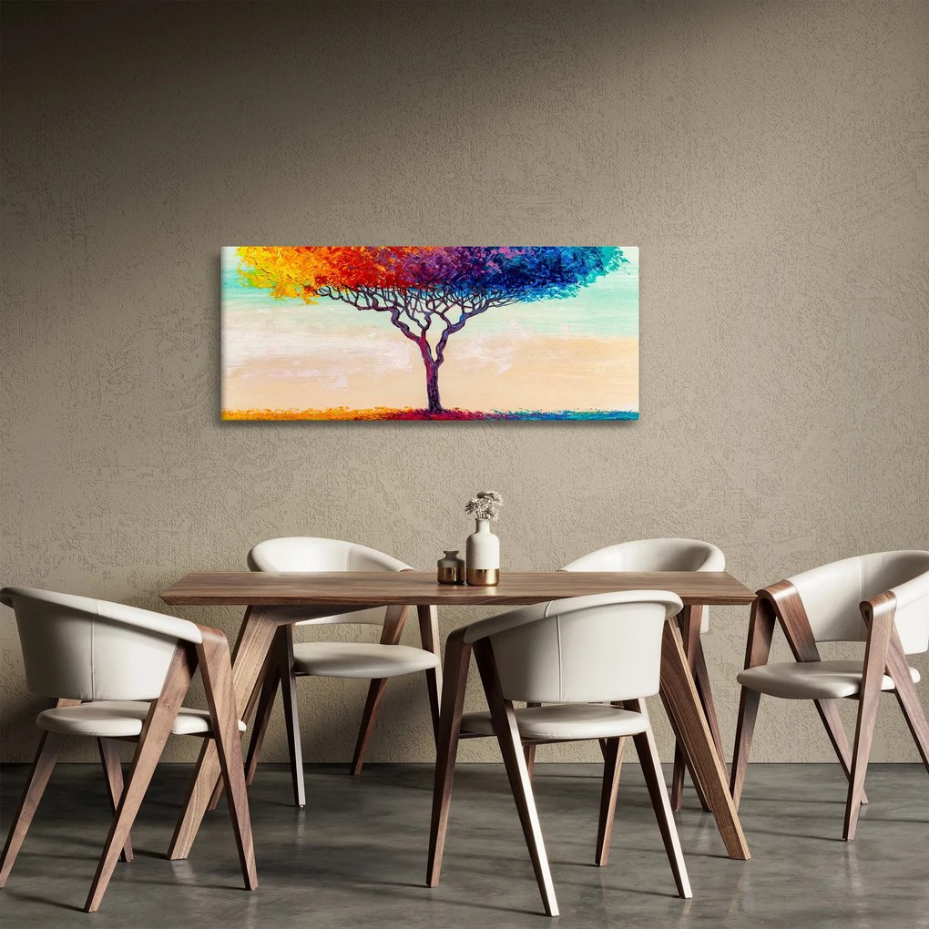 Egy festett fa képe (120x50 cm)