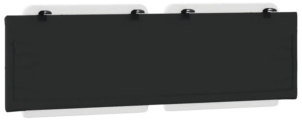 fehér és fekete műbőr fejtámla párna Zadar 160 cm