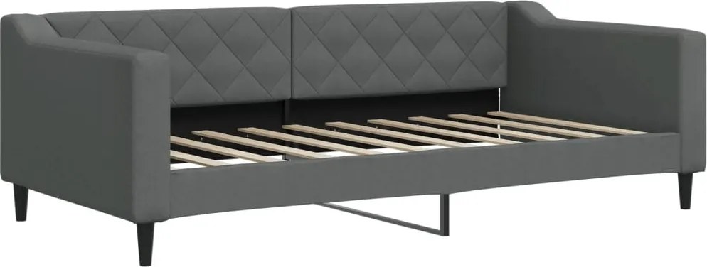 vidaXL sötétszürke szövet kanapéágy 90 x 190 cm