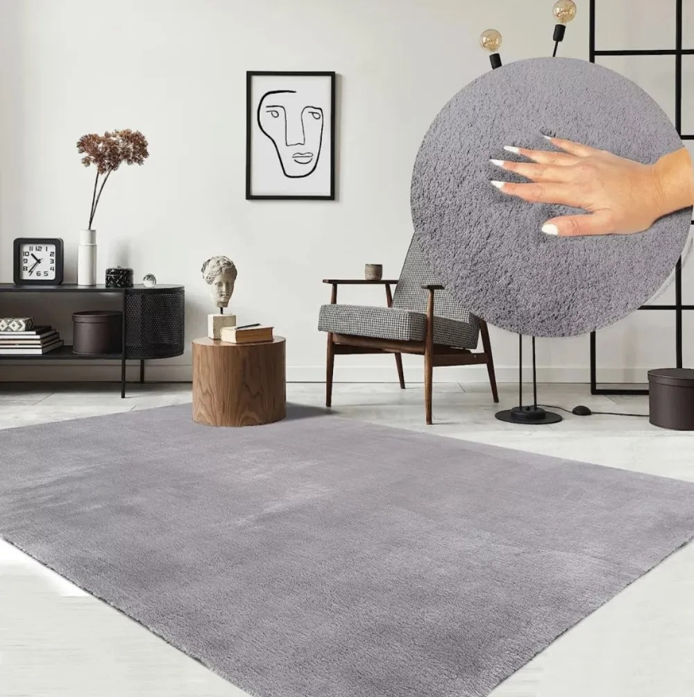 Royal Shaggy Szőnyeg 252 Light gray (Világos Szürke) 240x330cm