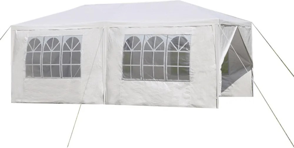 Kerti partisátor, fehér, 3x6 m, TEKNO TYP 2