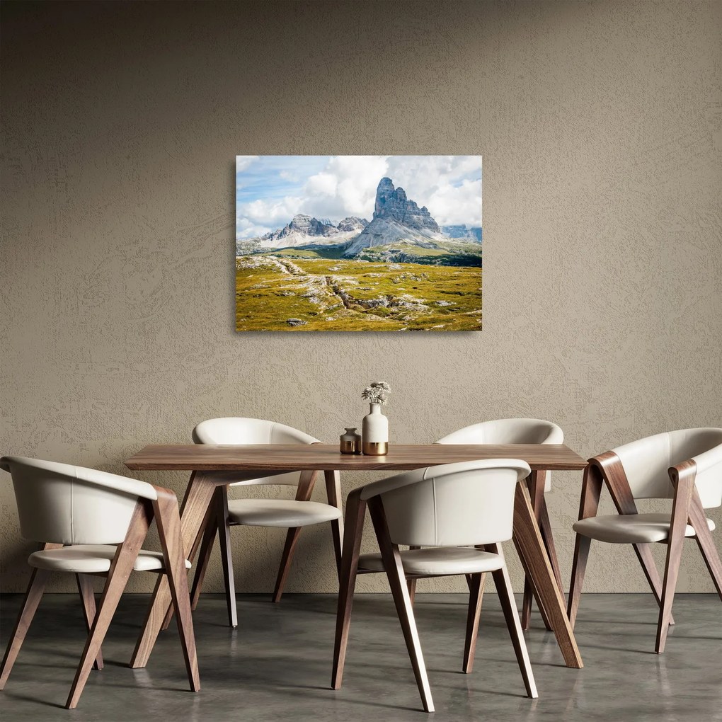 Kép - Olasz Dolomitok (üvegen) (70x50 cm)