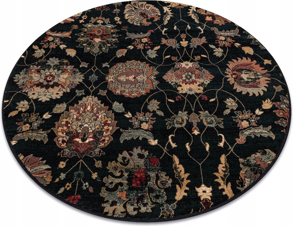 Superior Szőnyeg 135 cm Virágok sötétkék #SUP087