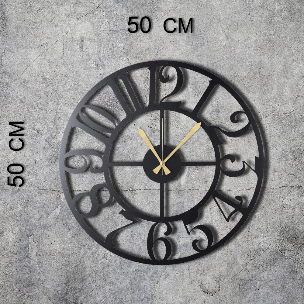 The Old Times fém falióra, 50 x 50 cm
