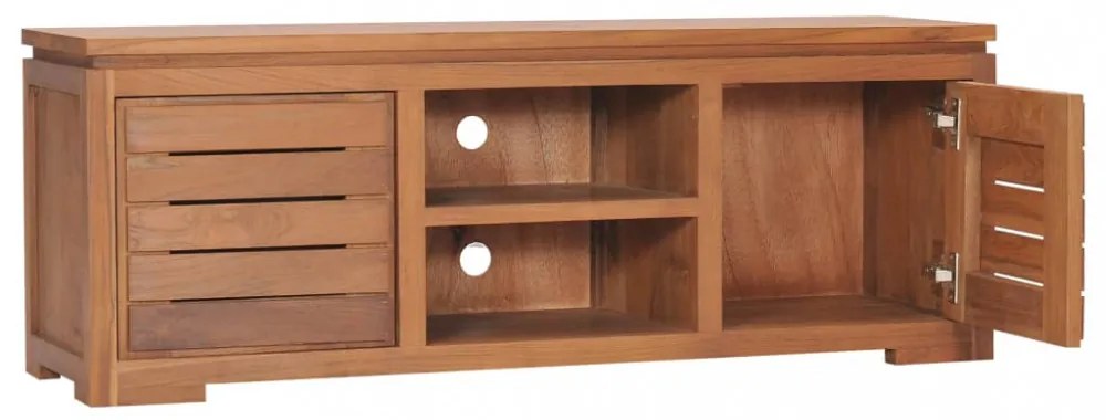 tömör tíkfa TV-szekrény 110 x 30 x 40 cm
