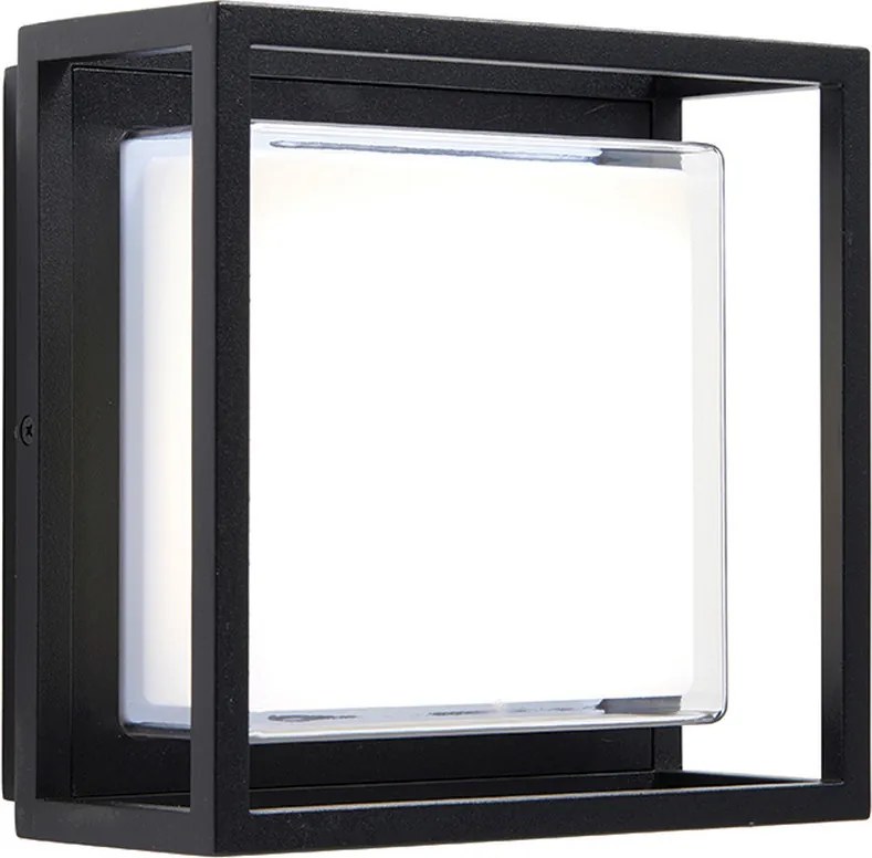 ENDON 80546 FRAME Modern Kültéri Fali Lámpa Fekete LED IP44