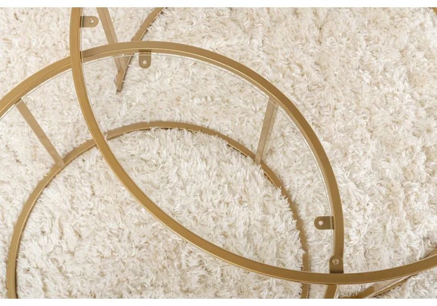 Dohányzóasztal Aurum - 80, 60 - Arany, Transparent