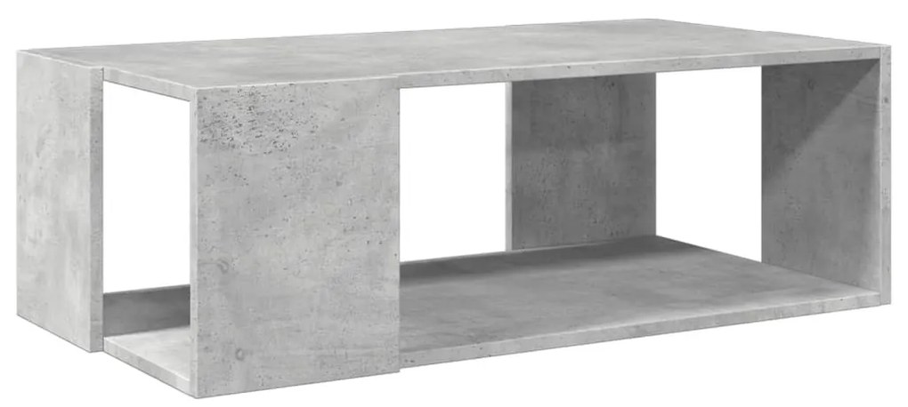 betonszürke szerelt fa dohányzóasztal 89,5 x 48 x 30 cm