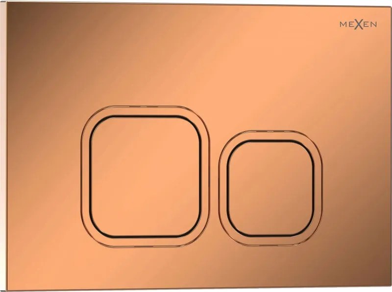 Mexen Tex 03 öblítőgomb, fényes rózsaszín arany - 6103-09