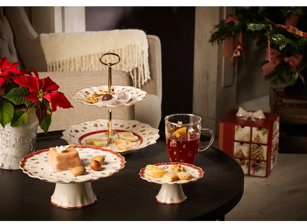 Karácsonyi talpas tortatál, Toy's Delight kollekció, kicsi - Villeroy & Boch
