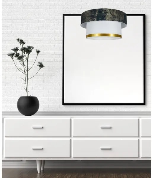 Csillár zsinóron RESSA 1xE27/60W/230V zöld