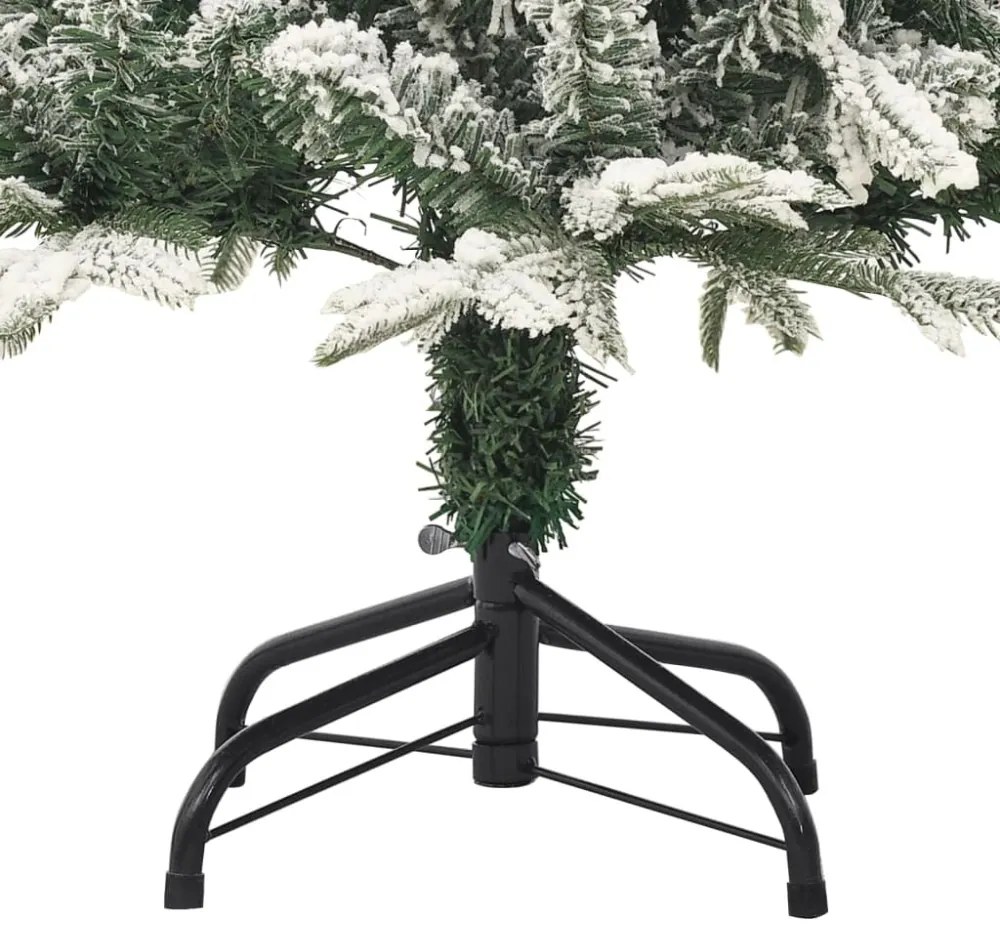 PVC és PE műkarácsonyfa pelyhes hóval 120 cm