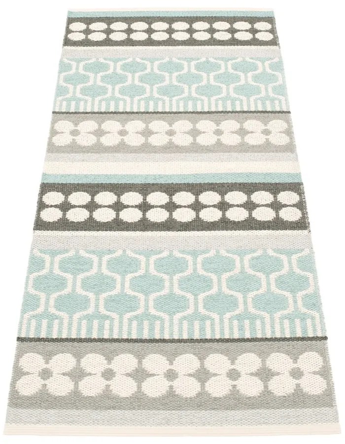 Szürke-türkiz kültéri-beltéri szőnyeg 70x90 cm Asta Pale Turquoise – Pappelina
