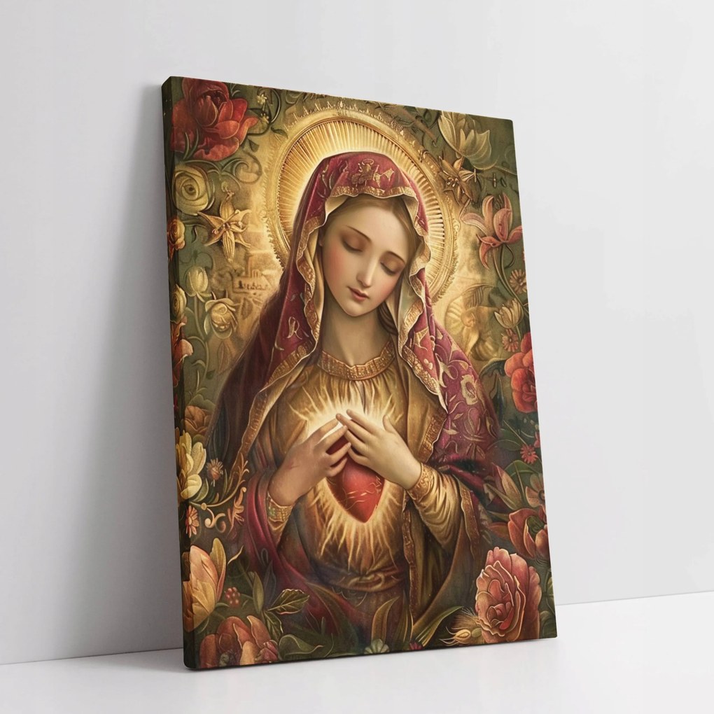 Vászonkép Szűz Mária szíve otthon nappali szoba 45x60