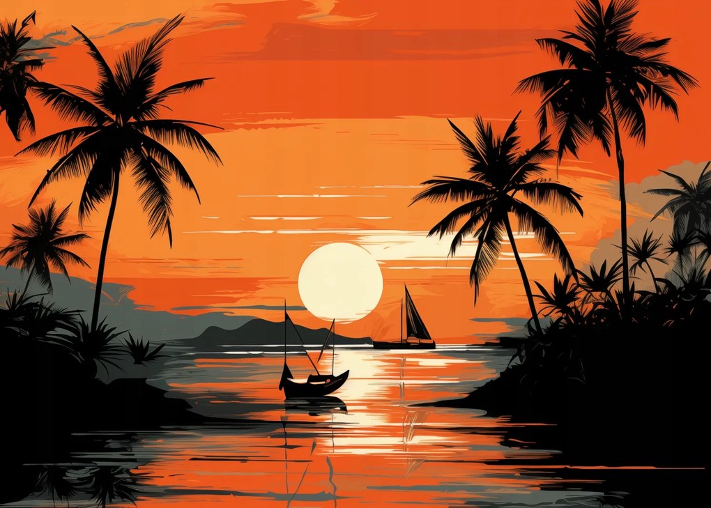 Poszter 35x25cm Trópusi nyugalom