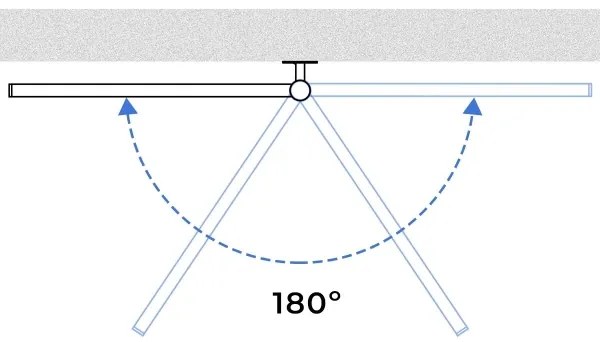 Elektromos törölközőszárító, ARABESQUE 196W/230V, 81,8 cm, IP44, fekete