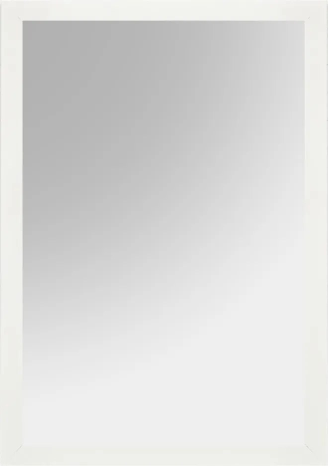 Framed tükör, fehér, 40×55 cm