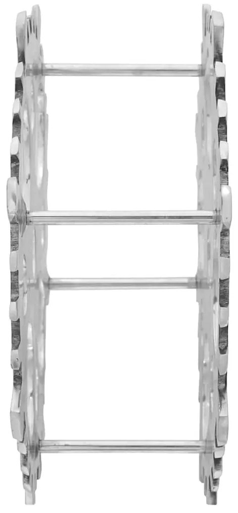 ezüst borosállvány 15.4x5.5x15.4 inch Alumínium