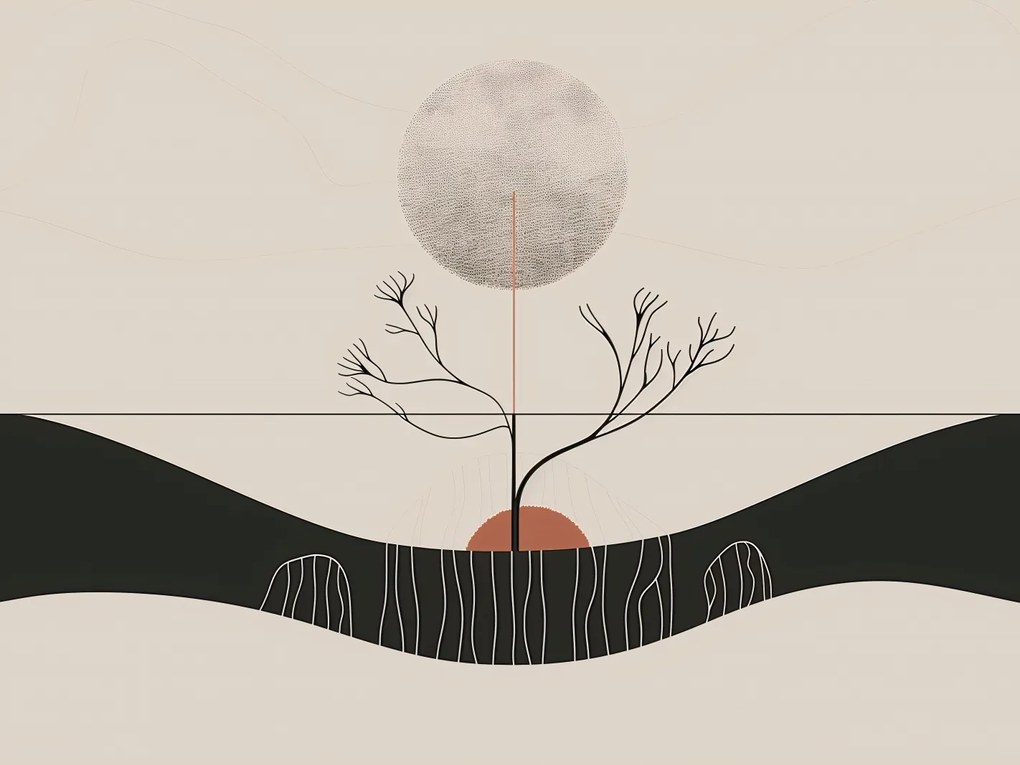 Poszter 100x75cm Téli Hold