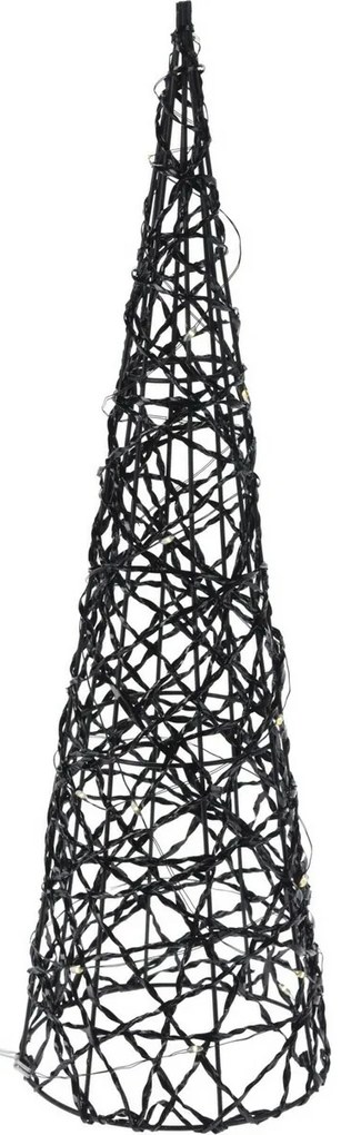 Blackwire karácsonyi LED kúp fekete, 12 x 40 cm